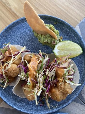 Cauliflower “fish” tacos  at Sanara  in Tulum