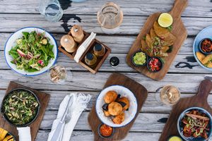 All the vegan tapas we ordered at Sanara  in Tulum