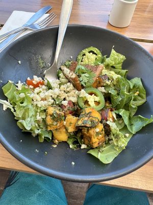 Cauliflower burrito bowl  at Sanara  in Tulum