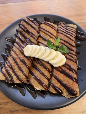 Banana crepes  at Sanara  in Tulum