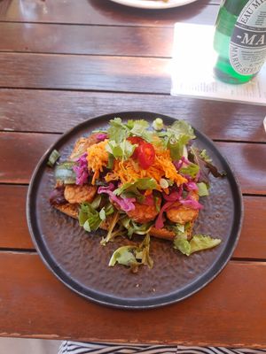 Báhn mì sticky tempeh at SUE in Rotterdam