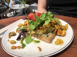 Scrambled tofu   at SUE in Rotterdam