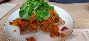 Scrambled tofu at SUE in Rotterdam