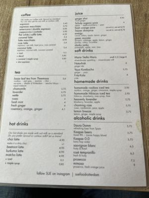 Menu 2  at SUE in Rotterdam