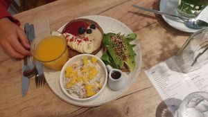 Breakfast platter at SUE in Rotterdam