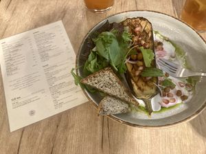Geroosterde aubergine 🍆   at SUE in Rotterdam