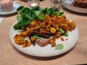 Scrambled tofu at SUE in Rotterdam