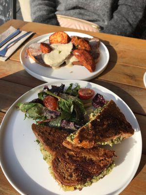 Tuna melt and pancakes. Very nice at SUE in Rotterdam