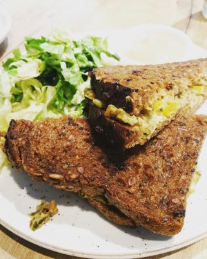 Tuna melt at SUE in Rotterdam