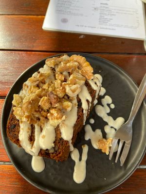 Carrot cake: allright (a bit too bland for my taste) at SUE in Rotterdam