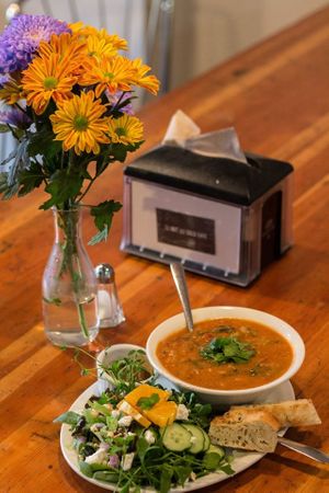 Delicious salads and soups made from scratch. at The Hot & Cold Cafe  in Victoria