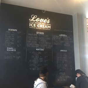 options  at Love's Ice Cream - Downtown Market in Grand Rapids