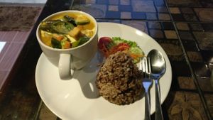 Red curry  at Pai Vegetarian in Pai