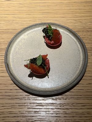 Tartlet  at Grön Restaurant in Helsinki