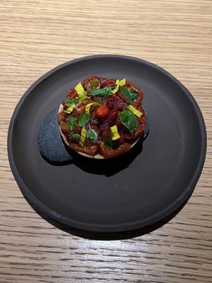 Tomato pie  at Grön Restaurant in Helsinki