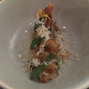 Excellent dish from vegan menu at Grön Restaurant in Helsinki