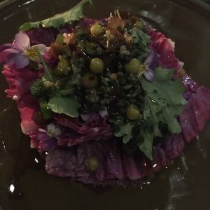 Cabbage dish at Grön Restaurant in Helsinki