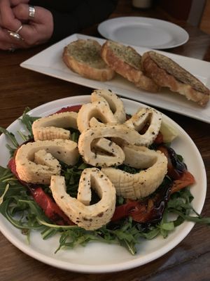 Vegan calamari. Very nice! at Osteria Italiana in Clifton Hill