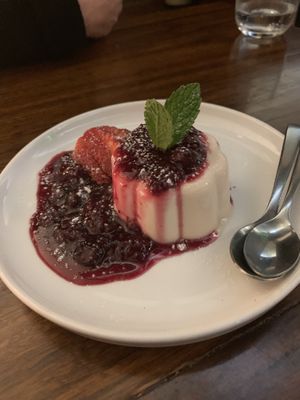 Pannacotta. Not bad but I’ve had better   at Osteria Italiana in Clifton Hill