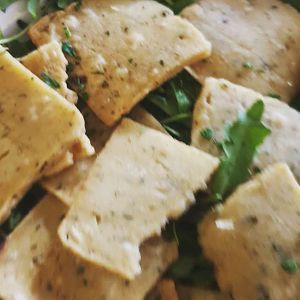 Chickpeas panelle at Osteria Italiana in Clifton Hill