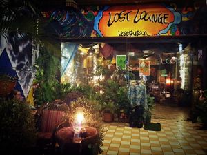 Front fountain  at Lost Lounge in Chiang Mai