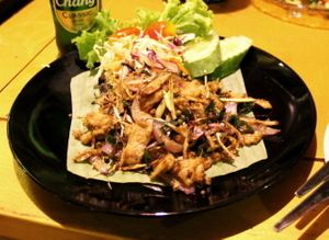 "Chicken No More" dish.  at Lost Lounge in Chiang Mai