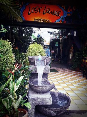 Lost Lounge Fountain at Lost Lounge in Chiang Mai