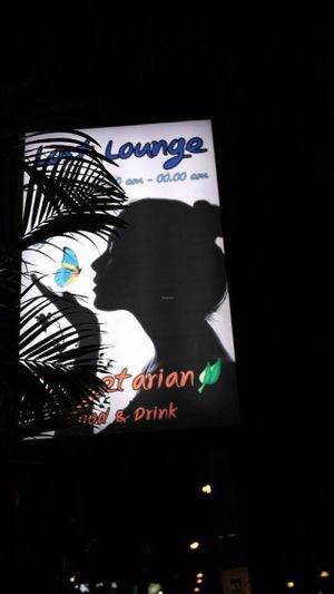 Lost Lounge Sign Outside!! at Lost Lounge in Chiang Mai