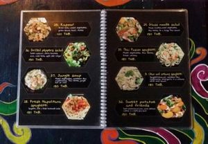 Menu 5 at Lost Lounge in Chiang Mai