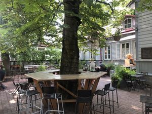 Cozy courtyard at NOP in Tallinn