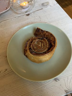 Vegan cinnamon roll  at NOP in Tallinn