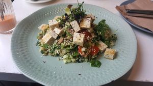 Vegan tabbouleh salad at NOP in Tallinn