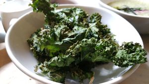 Kale chips at NOP in Tallinn