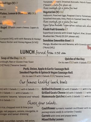 Vegan lunch and breakfast options   at The Natural Food Deli in Petersfield