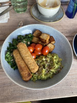 Vegan breakfast   at The Natural Food Deli in Petersfield