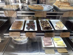 Desserts counter   at The Natural Food Deli in Petersfield