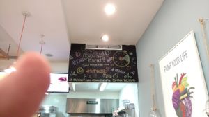 Chalkboard at Hip Cuisine in Panama City