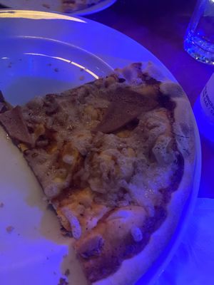 Vegan Diavola: vegan pepperoni   at Piola in Playa Del Carmen