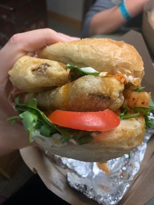 Tempeh sando   at Reverie Cafe + Bar in Minneapolis