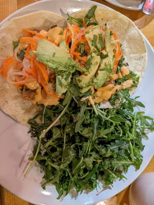 Lemongrass tofu tacos at Reverie Cafe + Bar in Minneapolis