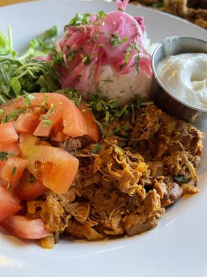 Cuban bowl (gluten-free) was delicious !  at Reverie Cafe + Bar in Minneapolis