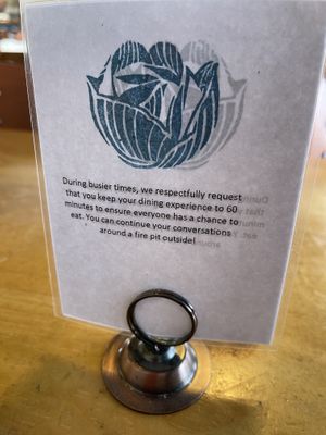 Be courteous !  at Reverie Cafe + Bar in Minneapolis