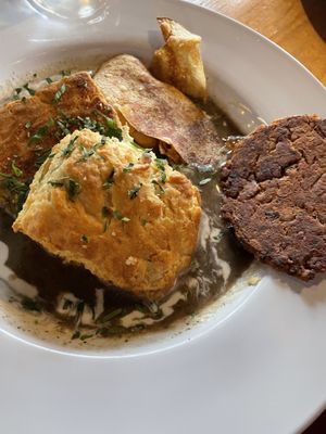 Biscuits and gravy  at Reverie Cafe + Bar in Minneapolis