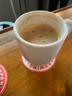 ginger spice cake latte DELICIOUS ASF  at Reverie Cafe + Bar in Minneapolis