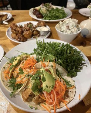 Lemongrass Tofu Tacos   at Reverie Cafe + Bar in Minneapolis