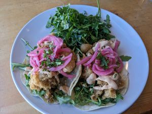 Cauliflower tacos at Reverie Cafe + Bar in Minneapolis
