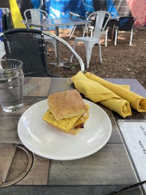 Biscuit sandwich   at Reverie Cafe + Bar in Minneapolis