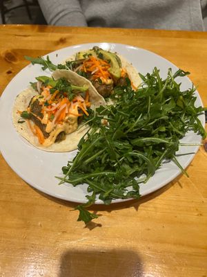 Tofu Tacos at Reverie Cafe + Bar in Minneapolis