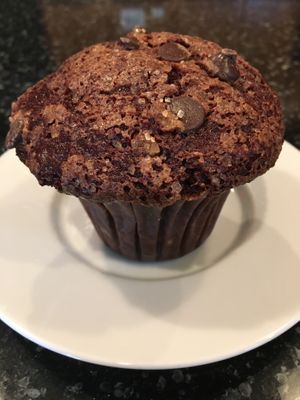 The substantial Chocolate Beet Muffin. Beets!  at Reverie Cafe + Bar in Minneapolis