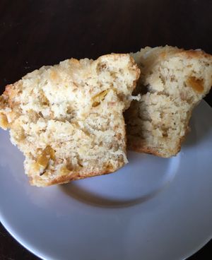 Roasted Pineapple and Coconut Muffin. at Reverie Cafe + Bar in Minneapolis